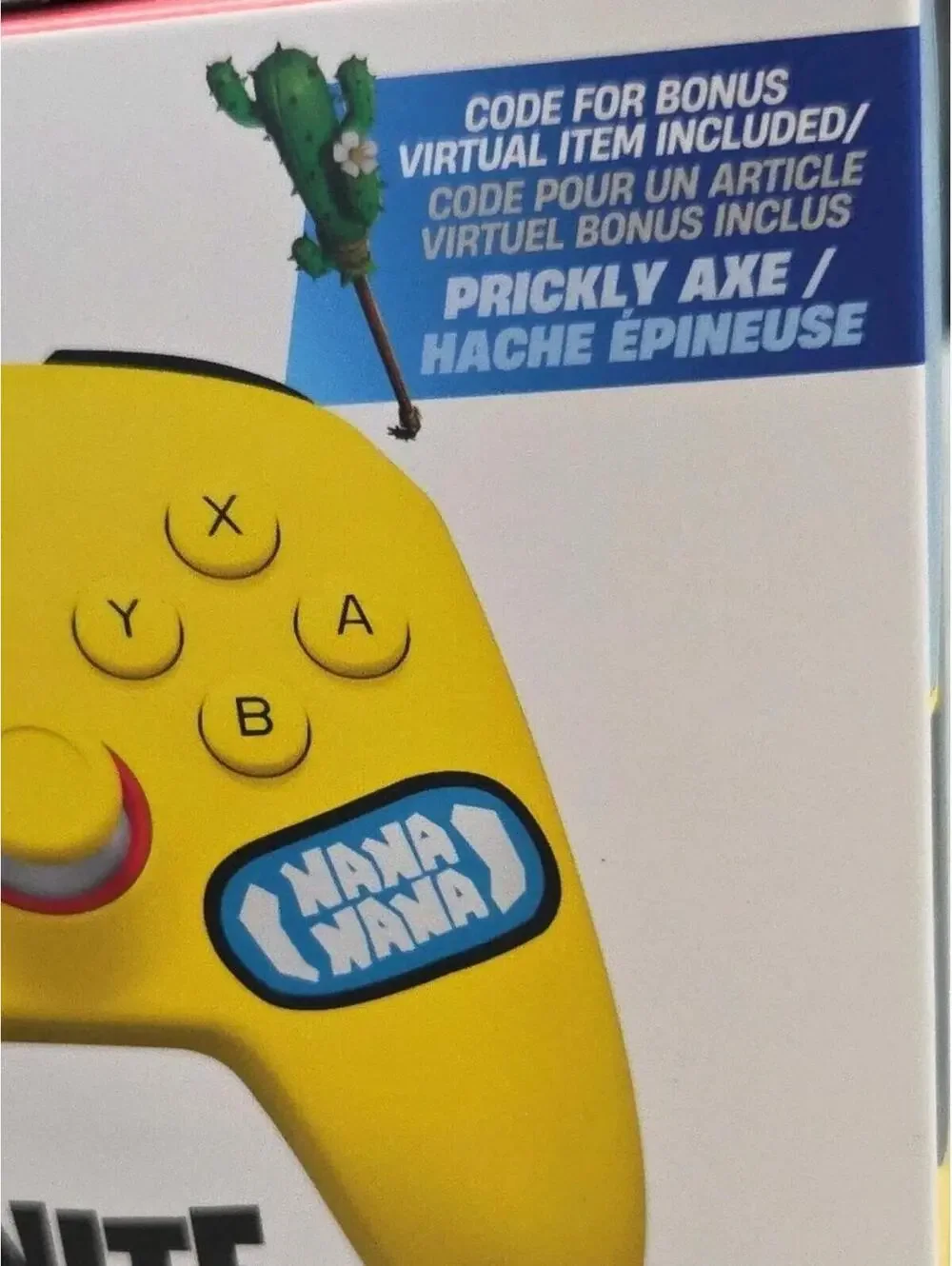 PowerA Enhanced Wireless Controller Yellow Fortnite Nintendo Switch Peely Axe